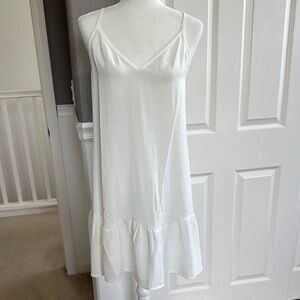 White Dress with Spaghetti Straps - Size Medium